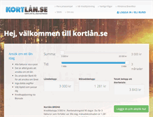Tablet Screenshot of kortlan.se